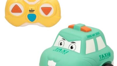 ColorBaby 49586 - Radiostyrd bil med lampor för barn från 2 års ålder/barnleksak radiokontroll med framåt- och bakrörelse/barngåva