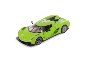 Easy Toys Modellbil kompatibel med Koenigsegg Jesko Absolute - Skala Leksaksbil med öppna dörrar - Modellbygge Bil (grön)