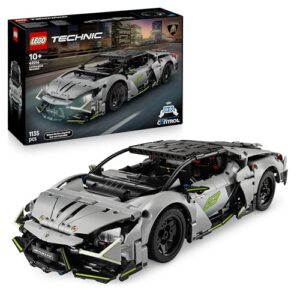 Tekniskt Lego Radiostyrd Bil - Bygg och Kör Din Egen RC-Bil LEGO Technic Lamborghini Revuelto supersportbil Set, Fjärrstyrd STEM byggleksak för barn, Present med racerbil till pojkar och flickor från 10 år, Byggsats med radiostyrd bil 42214