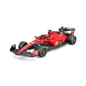 Bästa Ferrari Radiostyrd Bil - Snabb och Realistisk RC Ferrari för Barn och Vuxna Maisto Tech - Ferrari SF-23 Leclerc Skala 1:24 Radiostyrt fordon, RC 2,4 GHz med litiumbatteri och semiproportionell styrning, officiell Ferrari-licens