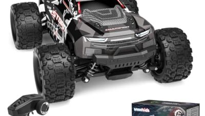snookids Fjärrstyrd bil – 1:18 höghastighets-RC bil offroad buggy 40 km/h, 2,4 GHz 4WD All Terrain RC Drift Car monstertruck leksak, gåva för barn vuxna