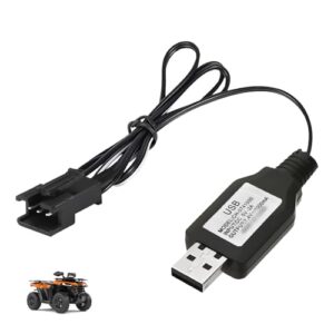 Bästa laddaren till radiostyrd bil – Snabb och pålitlig laddning Universell SM-3P-kontakt, USB-laddare för RC-bil, 7,4 V, universell laddningskabel, LED-display, 2S USB LiPo-laddning för fjärrstyrda leksaker, radiostyrda bilar, drönare, båtar